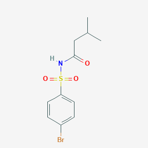 N-((4-Bromophenyl)sulfonyl)-3-methylbutanamide