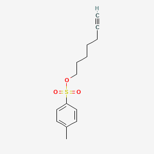 molecular formula C14H18O3S B8228156 Hept-6-YN-1-YL 4-methylbenzenesulfonate 