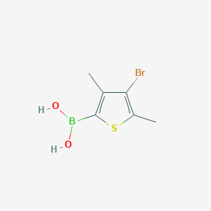 molecular formula C6H8BBrO2S B8228165 (4-Bromo-3,5-dimethylthiophen-2-yl)boronic acid CAS No. 172872-73-0