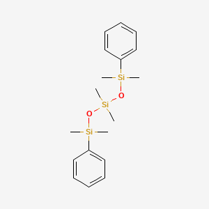 molecular formula C18H28O2Si3 B8228172 1,1,3,3,5,5-Hexamethyl-1,5-diphenyl-trisiloxane 