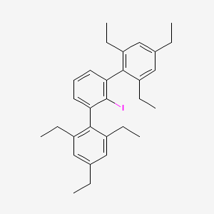 molecular formula C30H37I B8228185 1,3,5-Triethyl-2-[2-iodo-3-(2,4,6-triethylphenyl)phenyl]benzene 