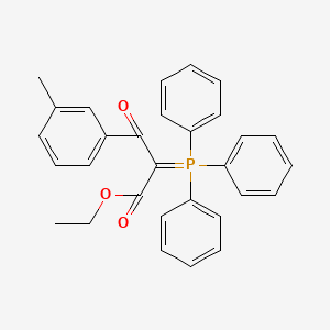 Ethyl 3-(3-methylphenyl)-3-oxo-2-(triphenyl-lambda5-phosphanylidene)propanoate