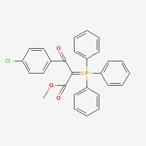 molecular formula C28H22ClO3P B8228189 (4-Chlorobenzoyl)(triphenylphosphoranylidene)acetic acid methyl ester 