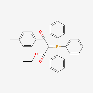 molecular formula C30H27O3P B8228191 (Triphenylphosphonio)(ethoxycarbonyl)(4-methylbenzoyl)methanide 