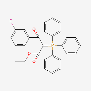 Ethyl 3-(3-fluorophenyl)-3-oxo-2-(triphenyl-lambda5-phosphanylidene)propanoate