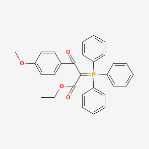 molecular formula C30H27O4P B8228199 (Triphenylphosphonio)(ethoxycarbonyl)(4-methoxybenzoyl)methanide 