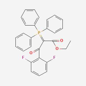 Ethyl 3-(2,6-difluorophenyl)-3-oxo-2-(triphenyl-lambda5-phosphanylidene)propanoate