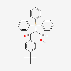 molecular formula C32H31O3P B8228214 Methyl 3-(4-tert-butylphenyl)-3-oxo-2-(triphenyl-lambda5-phosphanylidene)propanoate 