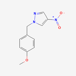 molecular formula C11H11N3O3 B8228219 1-(4-Methoxybenzyl)-4-nitro-1H-pyrazole 