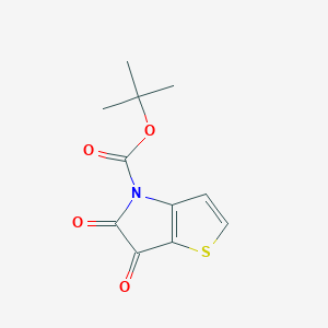 molecular formula C11H11NO4S B8228244 tert-Butyl 5,6-dioxo-5,6-dihydro-4H-thieno[3,2-b]pyrrole-4-carboxylate 