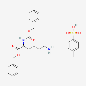 molecular formula C28H34N2O7S B8228251 Z-L-Lysine benzyl ester 4-toluenesulfonate salt 