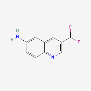molecular formula C10H8F2N2 B8228294 3-(Difluoromethyl)quinolin-6-amine 