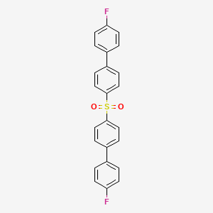 molecular formula C24H16F2O2S B8228302 4',4'''-Sulfonylbis(4-fluoro-1,1'-biphenyl) 
