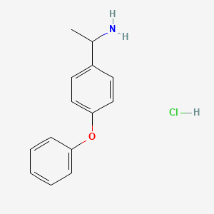 molecular formula C14H16ClNO B8228363 alpha-Methyl-p-phenoxybenzylamine hydrochloride CAS No. 55005-33-9