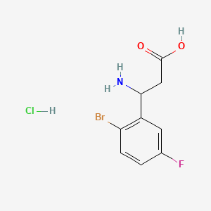 3-Amino-3-(2-bromo-5-fluorophenyl)propanoic acid hydrochloride