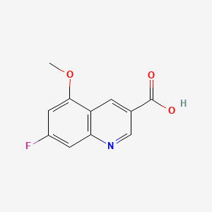 molecular formula C11H8FNO3 B8228420 7-Fluoro-5-methoxyquinoline-3-carboxylic acid 