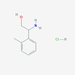 molecular formula C9H14ClNO B8228425 2-Amino-2-(o-tolyl)ethan-1-ol hydrochloride 