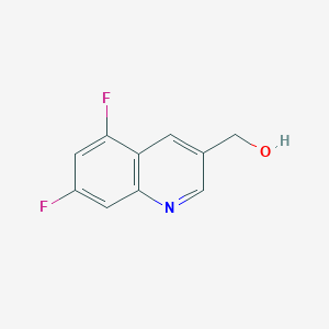 molecular formula C10H7F2NO B8228434 (5,7-Difluoroquinolin-3-yl)methanol 