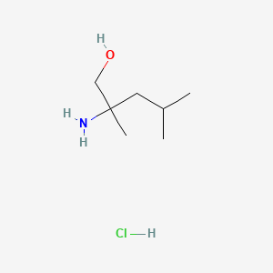 molecular formula C7H18ClNO B8228467 2-Amino-2,4-dimethylpentan-1-ol hydrochloride 