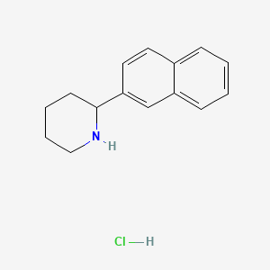 molecular formula C15H18ClN B8228471 2-(Naphthalen-2-yl)piperidine hydrochloride 