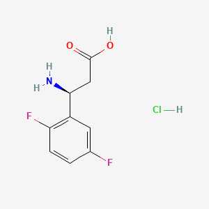 molecular formula C9H10ClF2NO2 B8228490 (S)-3-Amino-3-(2,5-difluorophenyl)propanoic acid hydrochloride 