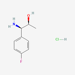 molecular formula C9H13ClFNO B8228520 (1R,2S)-1-Amino-1-(4-fluorophenyl)propan-2-ol hydrochloride 