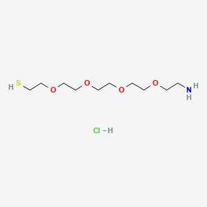 molecular formula C10H24ClNO4S B8228598 Amino-PEG4-C2-SH (hydrochloride) 