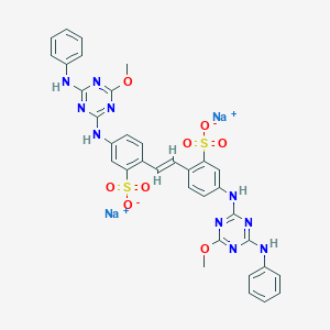 B082286 Disodium 4,4'-bis[(4-anilino-6-methoxy-1,3,5-triazin-2-yl)amino]stilbene-2,2'-disulphonate CAS No. 12224-08-7