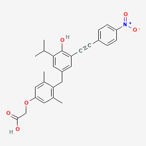 molecular formula C28H27NO6 B8228610 Thyromimetic, 5b CAS No. 447415-26-1