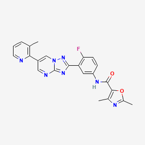molecular formula C23H18FN7O2 B8228615 Oik6I0DA01 CAS No. 1799330-15-6