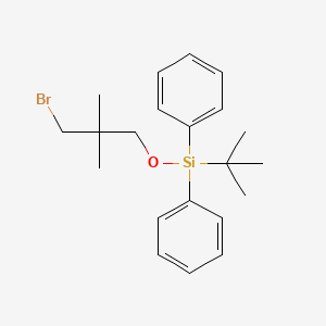 molecular formula C21H29BrOSi B8228640 (3-Bromo-2,2-dimethylpropoxy)(tert-butyl)diphenylsilane 