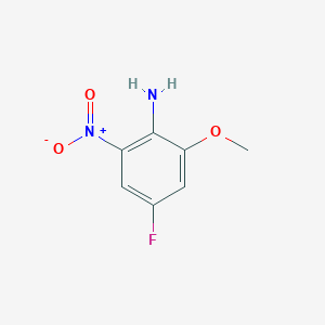 molecular formula C7H7FN2O3 B8228657 4-Fluoro-2-methoxy-6-nitroaniline 