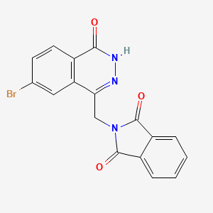 2-[(7-Bromo-4-oxo-3,4-dihydro-1-phthalazinyl)methyl]isoindoline-1,3-dione