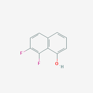 molecular formula C10H6F2O B8228673 7,8-Difluoronaphthalen-1-ol 