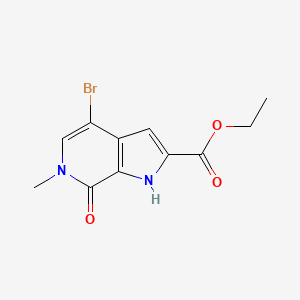 Ethyl 4-bromo-6-methyl-7-oxo-6,7-dihydro-1H-pyrrolo[2,3-c]pyridine-2-carboxylate