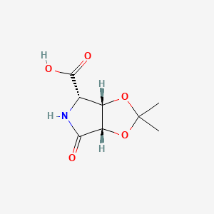 molecular formula C8H11NO5 B8228705 (3aS,4S,6aS)-2,2-dimethyl-6-oxotetrahydro-3aH-[1,3]dioxolo[4,5-c]pyrrole-4-carboxylic acid 