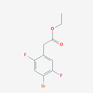 molecular formula C10H9BrF2O2 B8228707 Ethyl 2-(4-bromo-2,5-difluorophenyl)acetate 