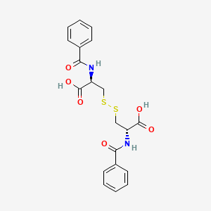 molecular formula C20H20N2O6S2 B8228742 N,N inverted exclamation marka-Dibenzoyl-L-cystine 