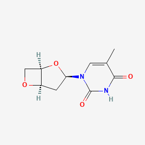 molecular formula C10H12N2O4 B8228760 1-(3,5-无水-2-脱氧-β-D-赤藓糖呋喃核糖基)胸腺嘧啶 