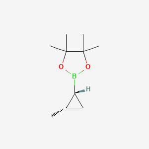 molecular formula C10H19BO2 B8228770 4,4,5,5-Tetramethyl-2-[cis-2-methylcyclopropyl]-1,3,2-dioxaborolane 