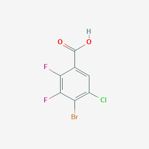 molecular formula C7H2BrClF2O2 B8228788 4-Bromo-5-chloro-2,3-difluorobenzoic Acid 