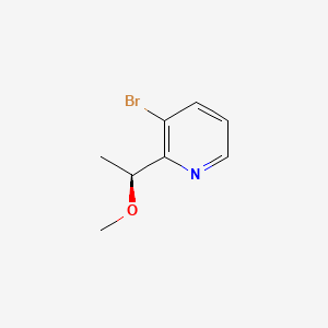 molecular formula C8H10BrNO B8228794 (S)-3-Bromo-2-(1-methoxyethyl)pyridine 