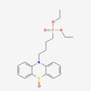 molecular formula C20H26NO4PS B8228848 Diethyl (4-(5-oxido-10H-phenothiazin-10-yl)butyl)phosphonate 