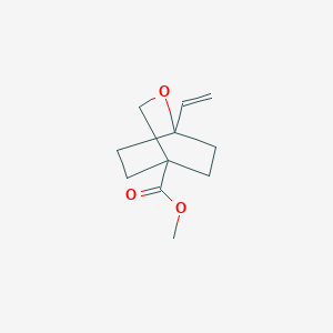 molecular formula C11H16O3 B8228871 Methyl 1-vinyl-2-oxabicyclo[2.2.2]octane-4-carboxylate 