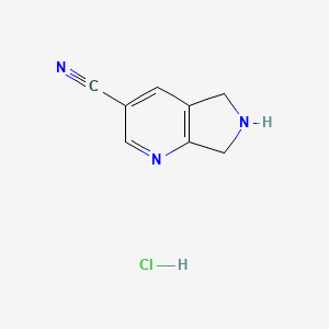 6,7-dihydro-5H-pyrrolo[3,4-b]pyridine-3-carbonitrile;hydrochloride