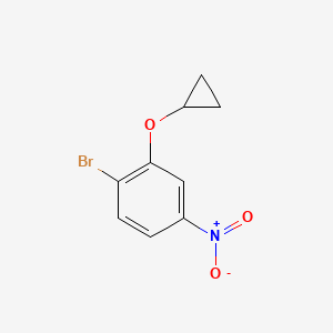 1-Bromo-2-(cyclopropoxy)-4-nitro-benzene