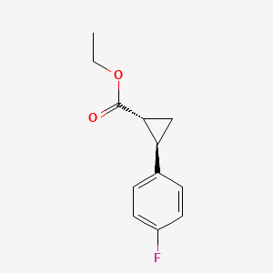 Rel-ethyl (1R,2R)-2-(4-fluorophenyl)cyclopropane-1-carboxylate