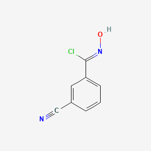 (1Z)-3-cyano-N-hydroxybenzenecarboximidoyl chloride