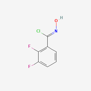 molecular formula C7H4ClF2NO B8228981 (1Z)-2,3-difluoro-N-hydroxybenzenecarboximidoyl chloride 