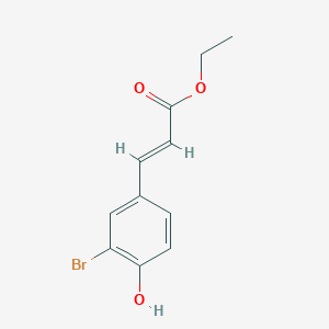 molecular formula C11H11BrO3 B8229008 3-Bromo-4-hydroxybenzeneacrylic acid ethyl ester 
